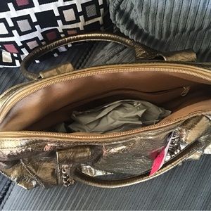 Bronze Metallic handbag